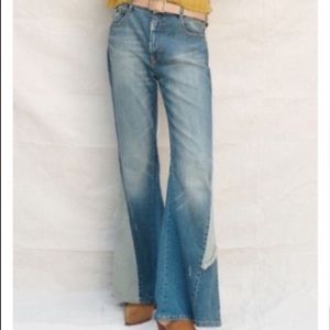Anthropologie x Pilcro Patchwork Flare Jeans